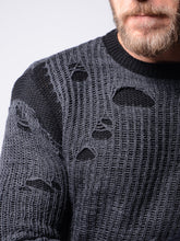 Load image into Gallery viewer, Ripped Gray Sweater