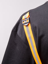 Load image into Gallery viewer, Knows Back Strapped Black T-shirt